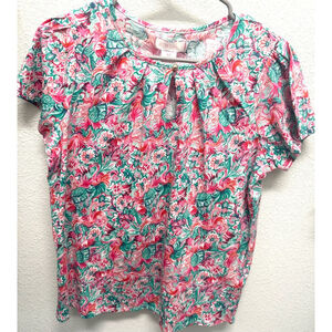 Stella parker Top Size M Pink 



Green Floral Print